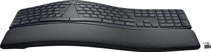Klawiatura bezprzewodowa Logitech Ergo K860 Split Business Wireless Black (920-010352) - obraz 3