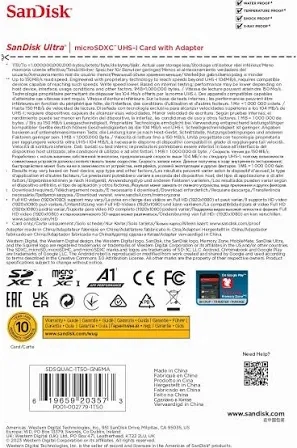 Карта пам'яті SanDisk Ultra microSDXC 1.5TB Class 10 + Adapter SD (SDSQUAC-1T50-GN6MA) - зображення 6