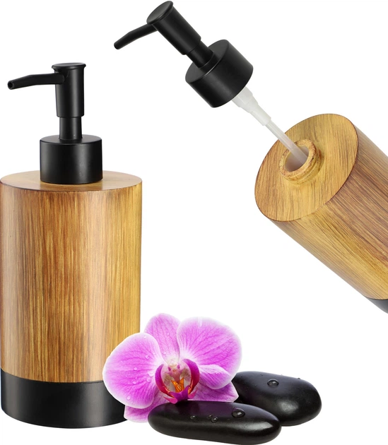 Дозатор для мила Kadax Laon 350 мл Коричневий (K7946) - зображення 5