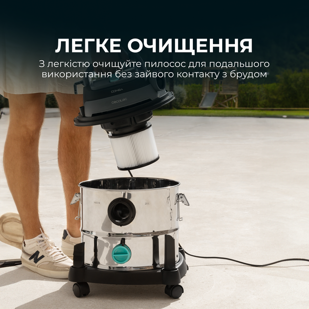 Хозяйственный пылесос Cecotec Conga Rockstar Wet & Dry Steel Max (CCTC-08114) - изображение 8