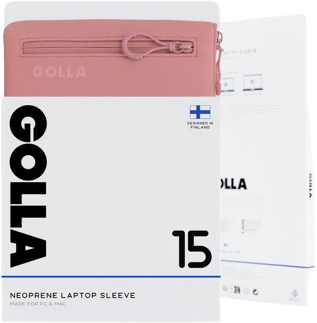Чохол для ноутбука Golla Sleeve Metro 15" Dirty Pink (7319926016679) - зображення 2