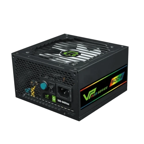 Блок живлення 600 Вт, GameMax VP-600 RGB, Black, напівмодульний (VP-600-M-RGB) - зображення 2