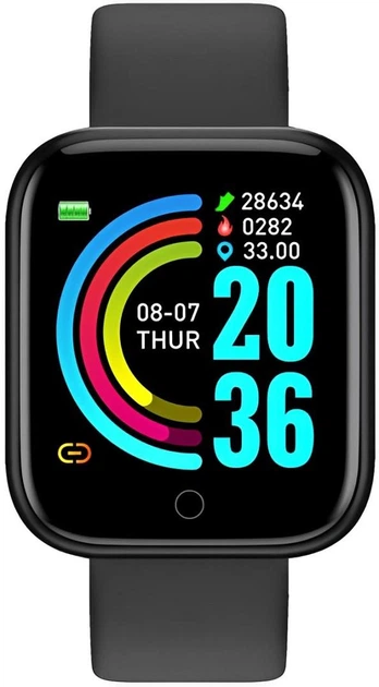 Смарт-часы Smart Watch Y68 Черный - Уценка - изображение 2
