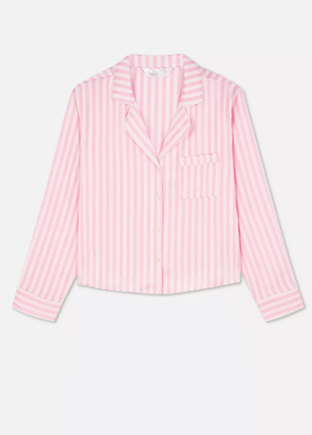 Сатинова пижамна рубашка Boyfriend Primark XS для дома и сна Розовый (8682) - изображение 5