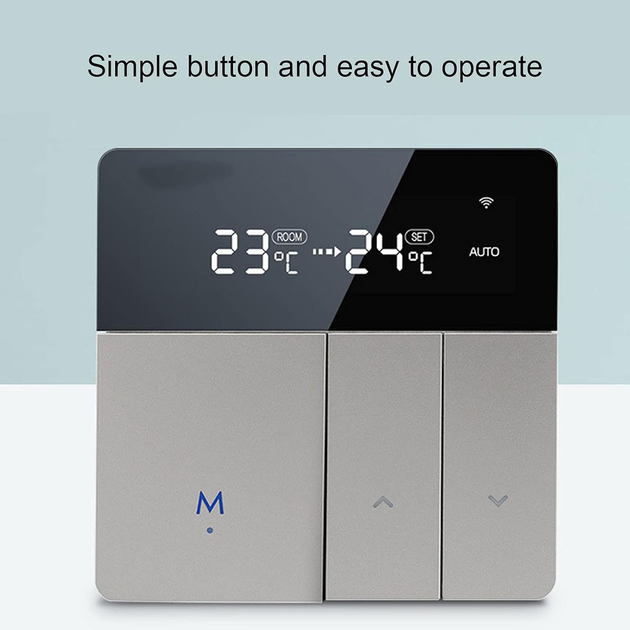 Витринный образец Домашний термостат с подсветкой Смарт термостат wifi smart thermosstat Google assistant Amazon Alexa - изображение 6