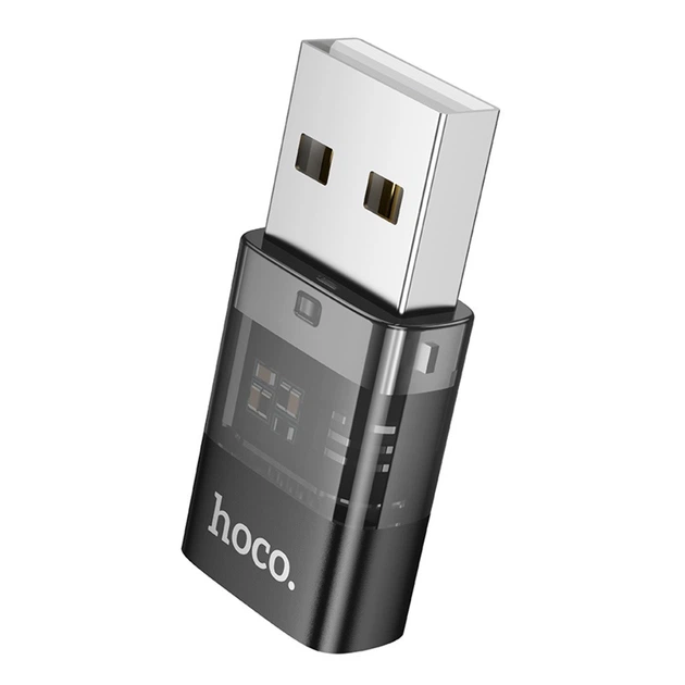 Адаптер переходник Hoco UA36C USB to Type-C черный - Фото 4 Адаптер переходник Hoco UA36C USB to Type-C черный - изображение 4
