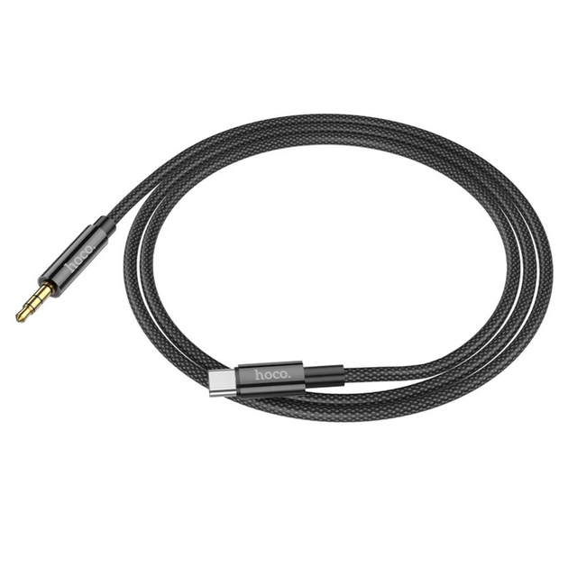 AUX кабель Hoco UPA19 Type-C to Jack 3.5 1m черный - изображение 3