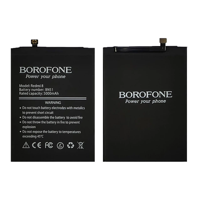 Аккумулятор Borofone BN51 для Xiaomi Redmi 8/ 8A - Фото 2 Аккумулятор Borofone BN51 для Xiaomi Redmi 8/ 8A - изображение 2