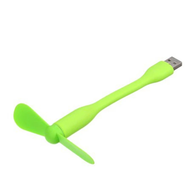 Мобільний вентилятор USB зелений - изображение 5