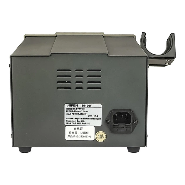 Паяльна станція прецизійна Aifen 861DW (фен, 3 канали пам'яті, 1000W, 100C - 500C) - Фото 4 Паяльна станція прецизійна Aifen 861DW (фен, 3 канали пам'яті, 1000W, 100C - 500C) - зображення 4