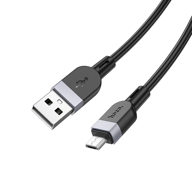 Кабель USB Hoco X109, USB to MicroUSB, 2.4А, 1m, black - Фото 4 Кабель USB Hoco X109, USB to MicroUSB, 2.4А, 1m, black - зображення 4