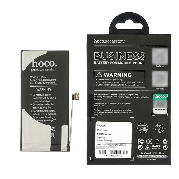 Аккумулятор Hoco для Apple iPhone 13 Mini IC - изображение 2