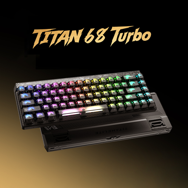 まろん Магнітна Клавіатура MADLIONS TITAN68 Turbo Carbon 65% RT 512К
