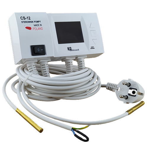 Автоматика для циркуляційного насоса з буфером, KG Elektronik CS-12 WiFi (2 датчика температури) - изображение 2