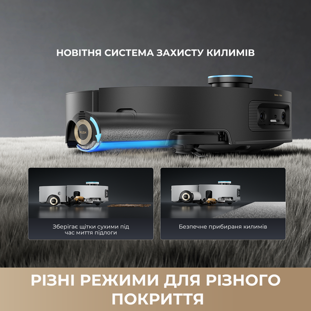 Робот-пилосос Dreame Aqua 10 Ultra Roller Complete Black (RLH71DE-1-BL) - зображення 3
