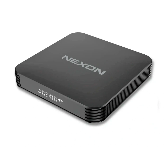 Смарт ТВ-приставка Nexon X8 4/32Гб Android TV 12 Allwinner H618 Мощная андройд приставка с аэро Bluetooth-пультом, микрофоном и голосовым поиском, 4K HDR, Wi-Fi, медиаплеер для IPTV, фильмов, Megogo, SweetTV, YouTV + промокоды на ТВ 12 мес. - изображение 3
