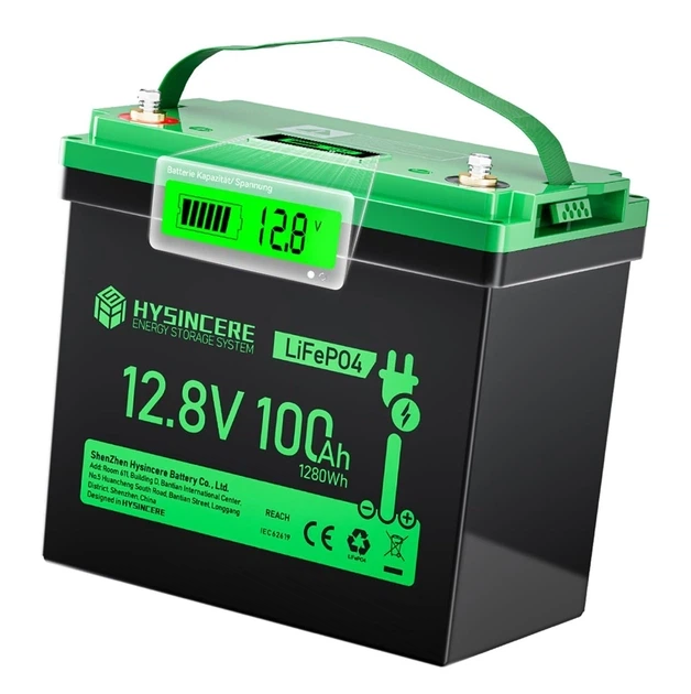 Аккумулятор HYSINCERE LiFePO4 12.8 V 100 Ah 1280 W M - Фото 1 Аккумулятор HYSINCERE LiFePO4 12.8 V 100 Ah 1280 W M - изображение 1