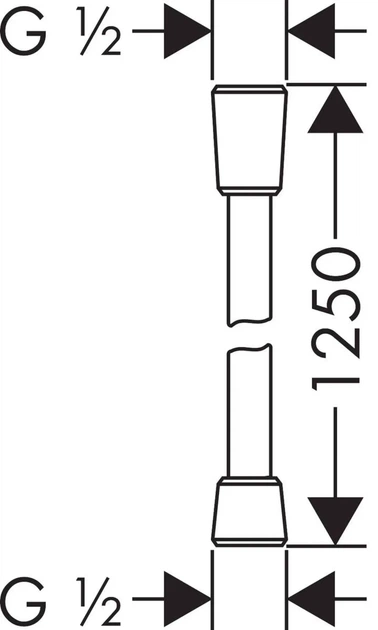 Шланг для біде HANSGROHE Isiflex`B 1.25 м Brushed Bronze (28272140) - Фото 3 Шланг для біде HANSGROHE Isiflex`B 1.25 м Brushed Bronze (28272140) - изображение 3