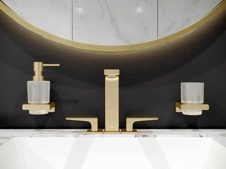Дозатор HANSGROHE AddStoris підвісний для рідкого мила Brushed Bronze/скло (41745140) - зображення 2
