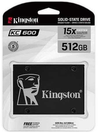 Накопичувач SSD Kingston 2.5" 512GB SATA KC600 (642311) - изображение 3