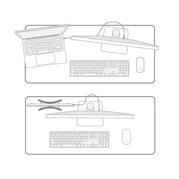 Stojak na laptopa Twelve South BookArc Flex Chrome (TS-2264) - obraz 9