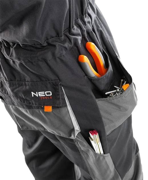Комбінезон робочий Neo Tools HD, посилення тканиною Oxford, відсік для наколінників, потрійний шов, (00133575) - изображение 8