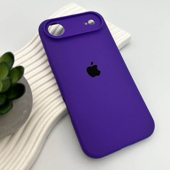 Защитный чехол-накладка Silicone Full Case AA Camera Protect для Apple iPhone 17 Air Amethist (FullAAi17A-54) - изображение 3