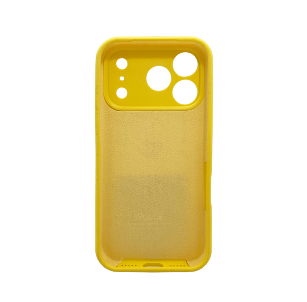 Защитный чехол-накладка Silicone Full Case AA Camera Protect для Apple iPhone 17 Pro Max Sunny Yellow (FullAAi17PM-56) - изображение 2