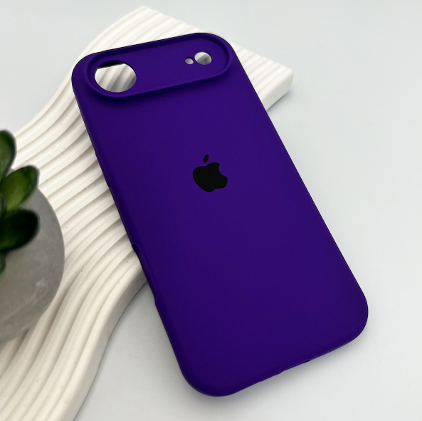 Захисний чохол-накладка Silicone Full Case AA Camera Protect для Apple iPhone 17 Air Dark Purple (FullAAi17A-22) - зображення 3