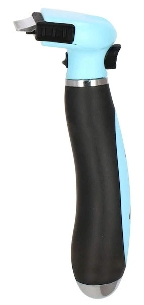 Szczotka do wyczesywania sierści Springos psa kota samoczyszcząca ostrze 5 cm Niebiesko-czarna (5907719419626) - obraz 2