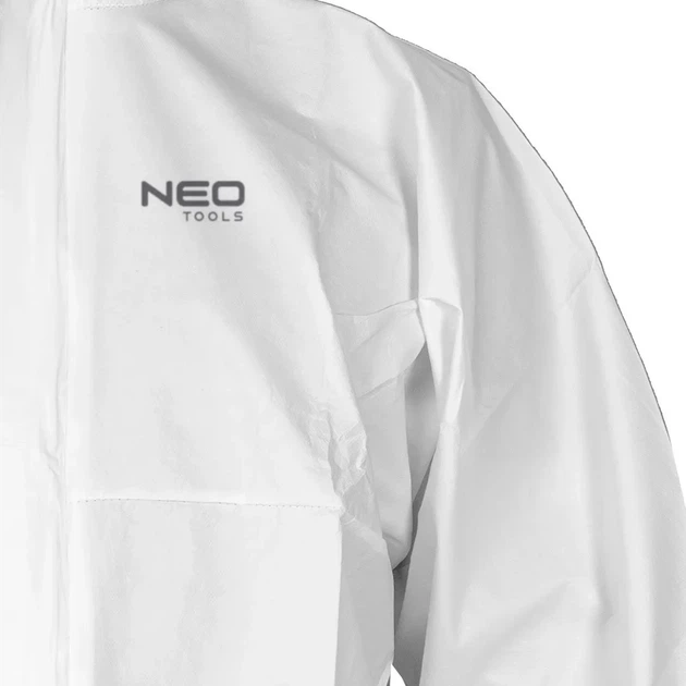 Костюм захисний Neo Tools, матеріал поліпропілен, щільність 65 г/м2, розмір XXXL, білий (00133581) - изображение 10