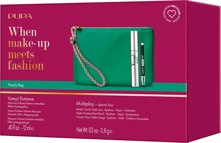 Zestaw kosmetyków do makijażu Pupa Vamp! Kosmetyczka + Tusz do rzęs 12 ml + Kredka do oczu 0.8 g (8011607374571) (955555914991755) - Outlet - obraz 6