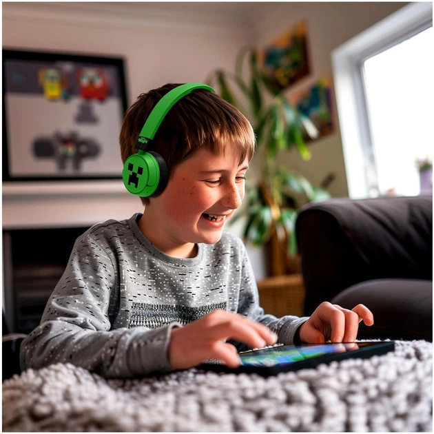 Słuchawki OTL Technologies Minecraft Wireless Green (5055371629126) (955555915402422) - Outlet - obraz 3