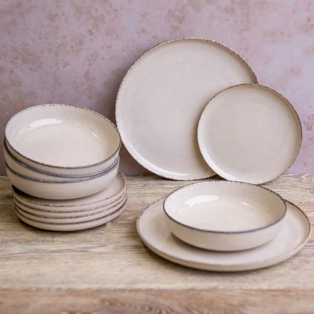 Serwis obiadowy Ambition Craft dla 6 osób beżowy 18-elementowy (5904134202079) (955555913900435) - Outlet - obraz 6