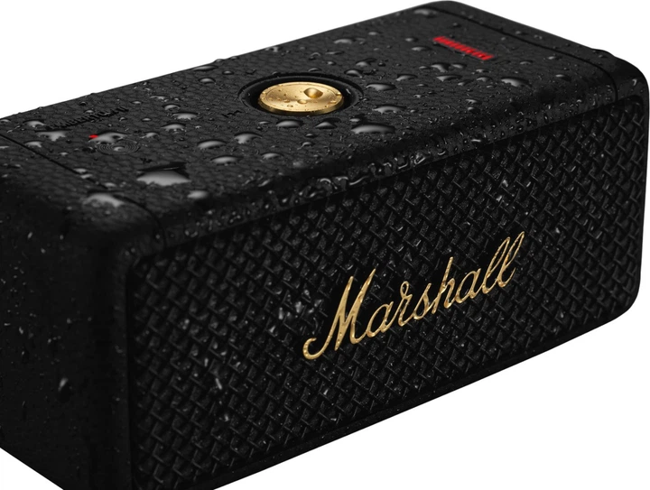 Głośnik przenośny Marshall Portable Speaker Emberton II Black and Brass (7340055391368) (955555909899971) - Outlet - obraz 7