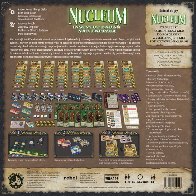 Gra planszowa Rebel Nucleum: Instytut badań nad energią BND0125 (5906954790545) - зображення 5