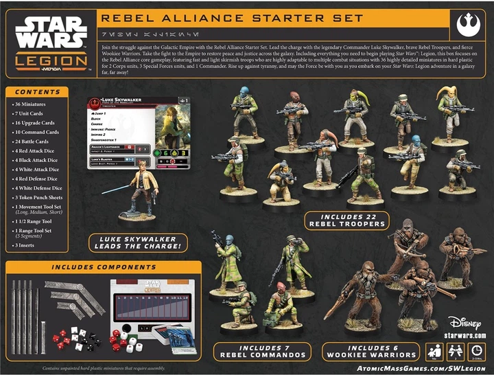 Доповнення до настільної гри Atomic Mass Games Star Wars Legion 2.0: Стартовий набір Альянсу Повстанців (англійське видання) SWQ01 (841333132026) - зображення 8