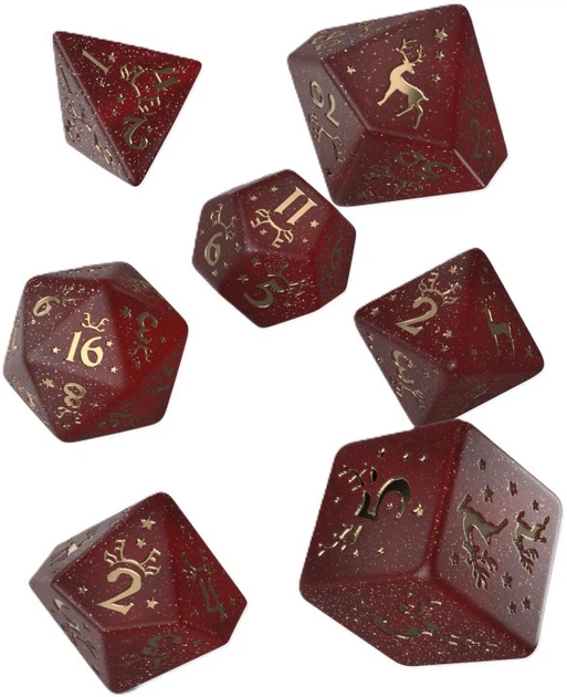 Zestaw kostek do gry Q Workshop Christmas Dice (edycja 2022) (5907699496648) - obraz 2