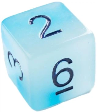 Zestaw kostek do gry Gamegenic Glow Icy crumbs (4251715405352) - obraz 5