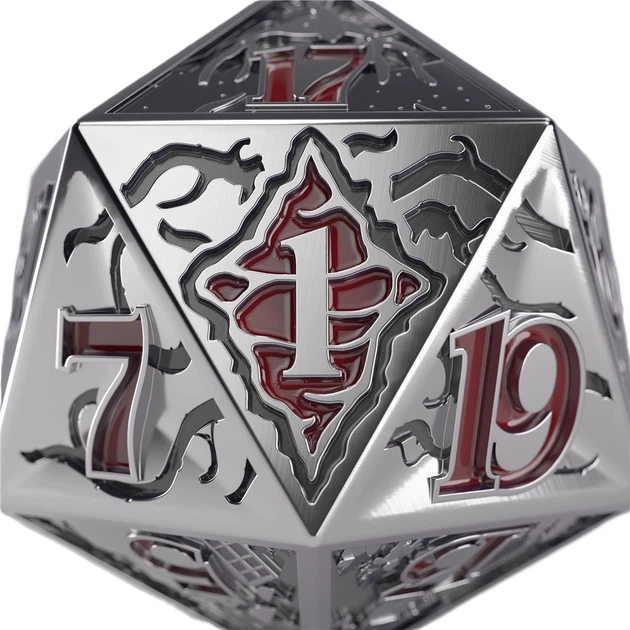 Kostka do gry Gamegenic Stranger Things D20 Hellfire club (4251715405413) - obraz 2