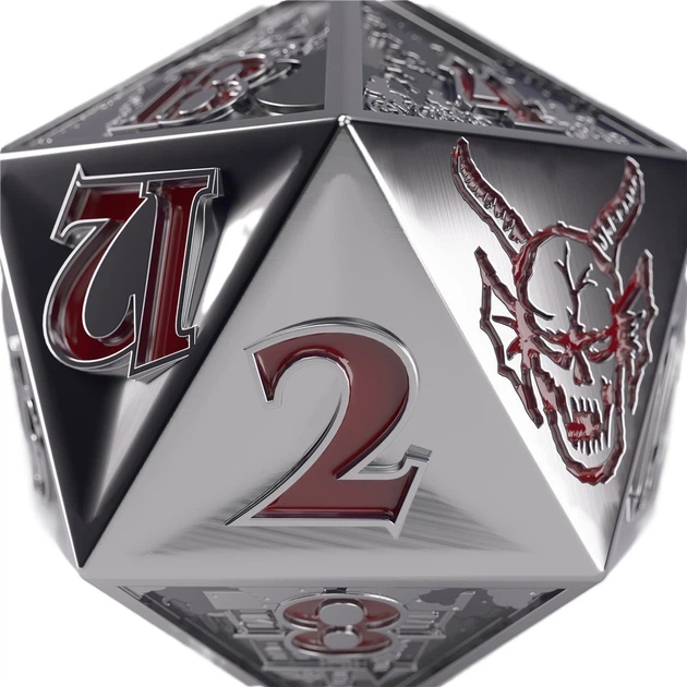 Kostka do gry Gamegenic Stranger Things D20 Hellfire club (4251715405413) - obraz 3