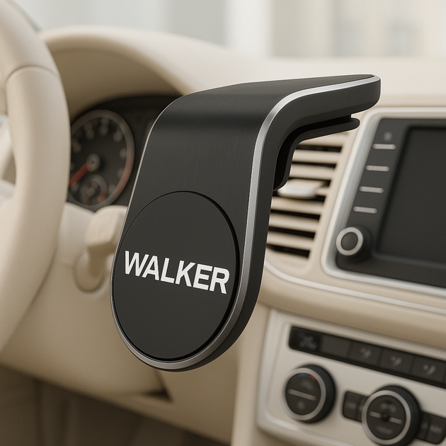 Автодержатель магнитный Walker CX-004 для смартфона в вентиляционную решетку, черный - Фото 2 Автодержатель магнитный Walker CX-004 для смартфона в вентиляционную решетку, черный - изображение 2