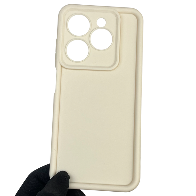Чохол силіконовий Soft Touch для Tecno Spark 20C BG7n молочний (Повний захист камери) - зображення 2