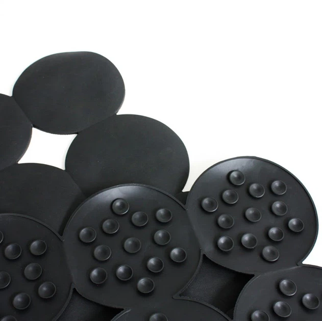 Dywanik prysznicowy Gedy Giotto Non Slip 55×55 cm Szary (8003341291733) - obraz 2