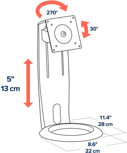 Uchwyt biurkowy do monitora Ergotron Neo-Flex Monitor Stand (33-310-060) - obraz 4