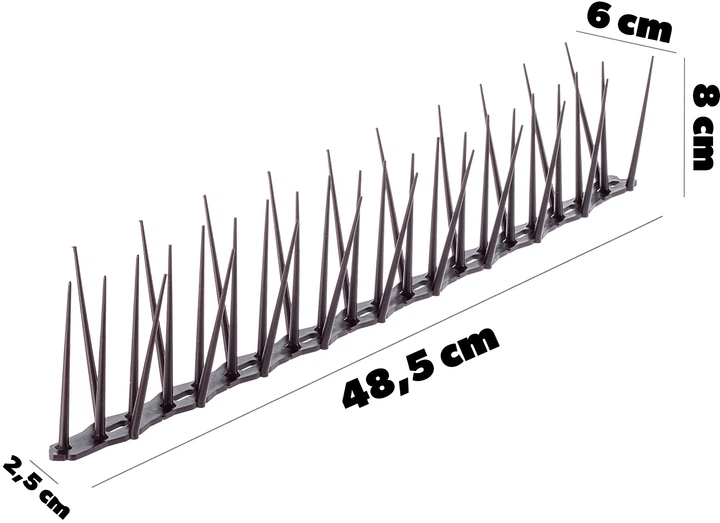Шипи для відлякування птахів Kadax Dierre 12 шт Коричневі (K10045) - зображення 5