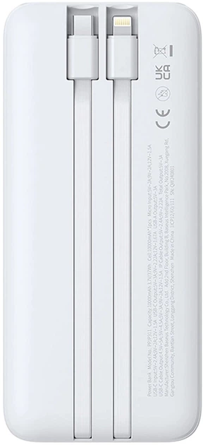 УМБ Baseus Lipow 10000 мАг 22.5 Вт White (P10156401211-00) - зображення 2