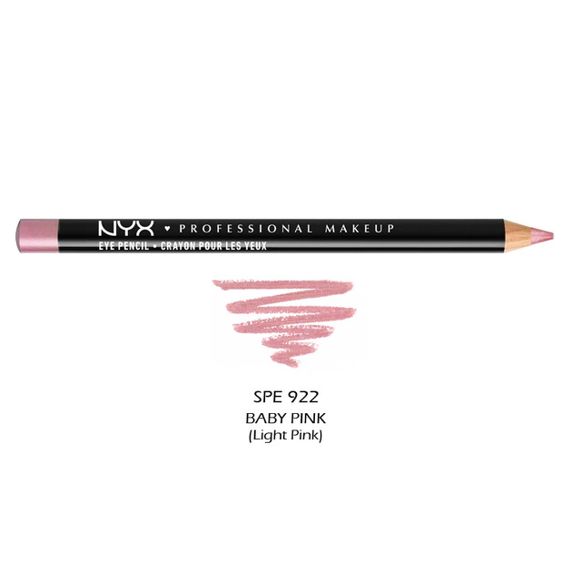 Пигментированный карандаш для глаз NYX Slim Eye Pencil Baby Pink SPE922 - изображение 2