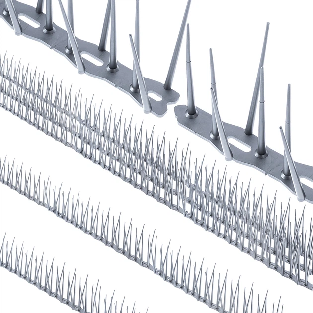 Шипи для відлякування птахів Kadax Dierre 12 шт Сріблясті (K10035) - зображення 4