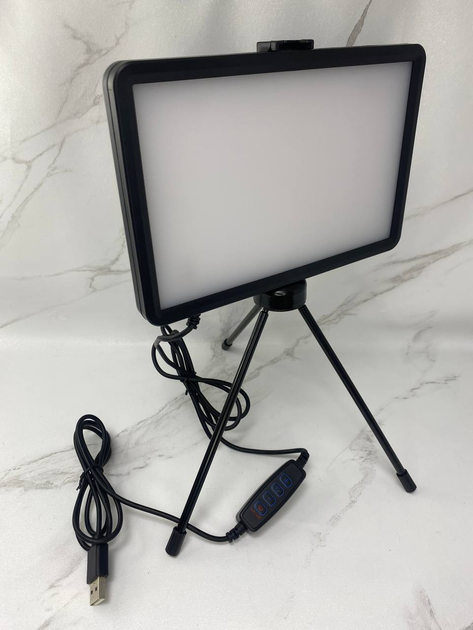 LED видеосвет MOSFiATA (4500LM, 3000K-6000K) со штативом и держателем для телефона Б/У - изображение 5